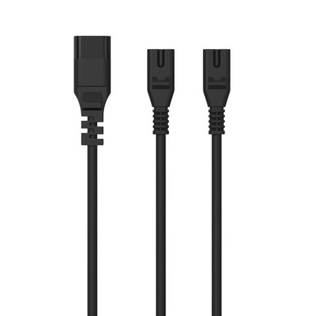 Sinox 8-tals Splitter Kabel. 1m. Sort