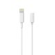 Sinox Adapter Lightning - mini Jack. 0,15m. Hvid
