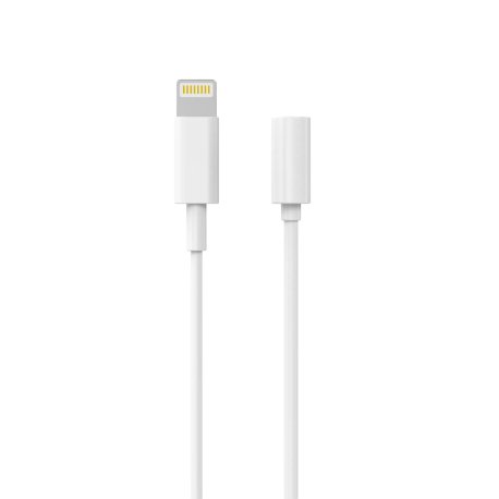 Sinox Adapter Lightning - mini Jack. 0,15m. Hvid
