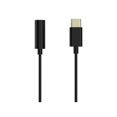Sinox USB C til mini Jack Adapter. 0,15m. Sort