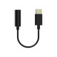 Sinox USB C til mini Jack Adapter. 0,15m. Sort
