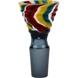 Bonghovede  Glas Glasstribet Mønster  14,5 mm