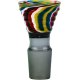 Bonghovede  Glas Glasstribet Mønster  18,8 mm