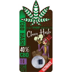 Euphoria CBD Hash Choco 40% CBD    "1 gram"