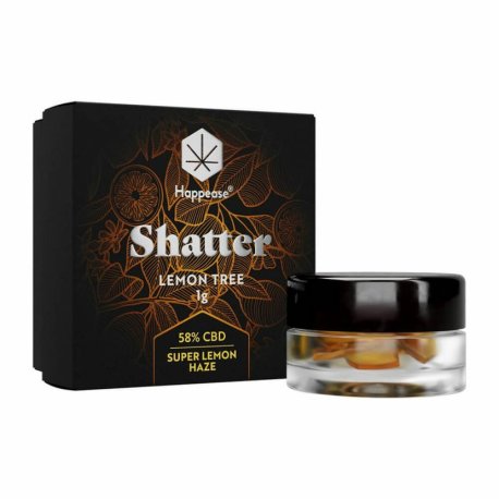 Shatter Extract Lemon Tree  58% CBD  "1 gram"
