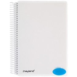 Spiralkalender hvid PP 12x17cm 1 dagside