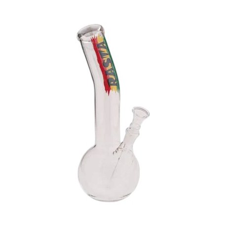 Rasta Almindelig Glasbong Bøjet Skaft 25 cm