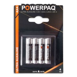 Powerpaq Alkaline AAA LR03 4pk