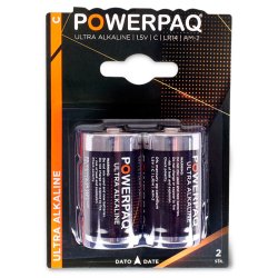 Batteri Powerpaq C LR14 2 stk