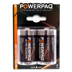 Batteri Powerpaq D LR20 2-pk