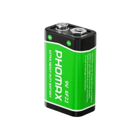 PHOMAX   9V  Kulbatterier 6F22  "1 stk"