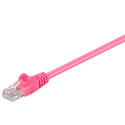 Goobay Patchkabel UTP Cat5e 1 m  "Lyserød"