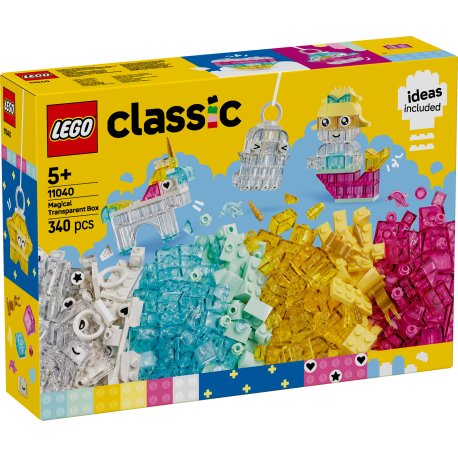 LEGO Classic Magisk Transparent Klodssæt  340 Dele "5+år"