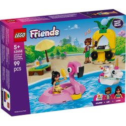 LEGO  Friends Poolparty Med Enhjørning & Flamingo  99 Dele  "6+år"