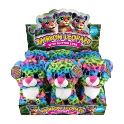 Regnbueleopard Blødt Legetøj  "20 cm"