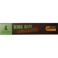 JWARE  King Size Brown  4 stk Paper Cones