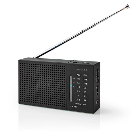 Nedis FM Radio  (1,5W) Sort
