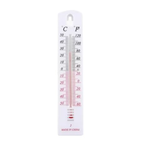 Vægmonteret Rumtermometer  "Hvid"