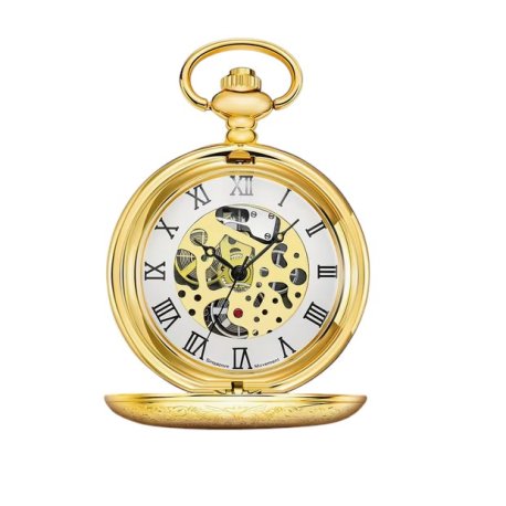 Luksus Gyldenfarvet quartz Lommur