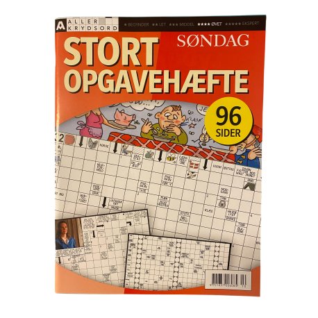 Søndag  Stort Opgavehæfte