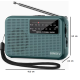 Mini Portabel AM/FM-radio med Teleskopantenne