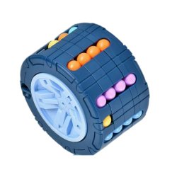 3D Puslespil Kub med Gyro Snurrende Labyrint  