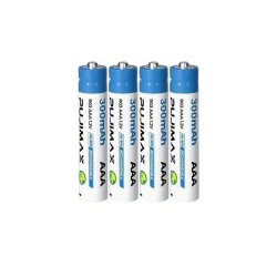 PUJIMAX  AAA 1,2V  Lithiumbatteri  300mWh  Genopladeligt  "4 stk"