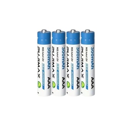 PUJIMAX  AAA 1,2V  Lithiumbatteri  300mWh  Genopladeligt  