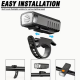 MACROCOSM USB Genopladelig LED Cykel Lys