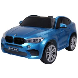 BMW X6 M 12v XXL Blå-Lakering m/Gummihjul + 2.4G + 10AH   "Blå"