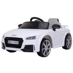 Audi TT RS ELBil  12V m/2.4G+Gummihjul  "Hvid"
