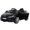 Audi TT RS ELBil  12V m/2.4G+Gummihjul  "Sort"
