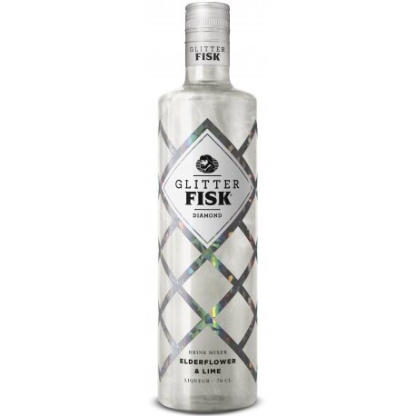 Glitter FISK Diamond Elderflower & Lime Likør 15% 70 cl