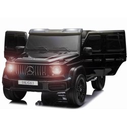 Mercedes-Benz AMG G63 XXL Elbil 21,6V m/Gummihjul + 4x200W Motor  "Sort"