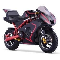 Pocket Bike Racer 49cc,   "Sort/Rød"