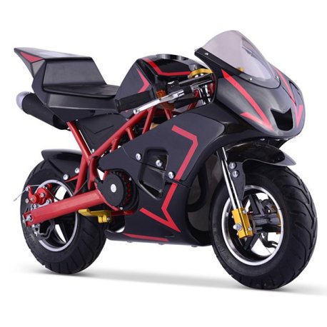 Pocket Bike Racer 49cc,   "Sort/Rød"