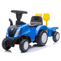New Holland T7 Gå-Traktor Med Trailer og Værktøj  "Blå"