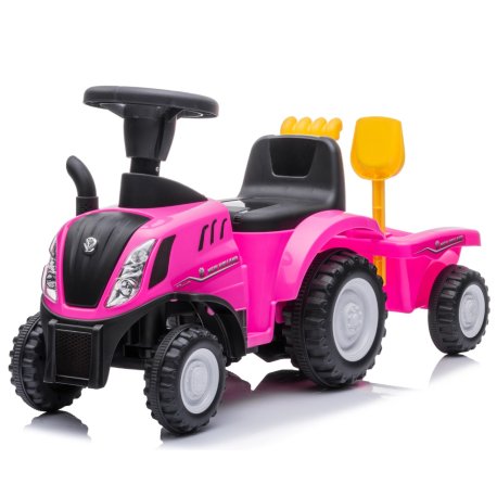 New Holland T7 Gå-Traktor Med Trailer og Værktøj  "Pink"
