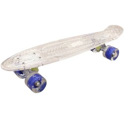 MCU-Sport Transparent LED Skateboard  "Hvid"