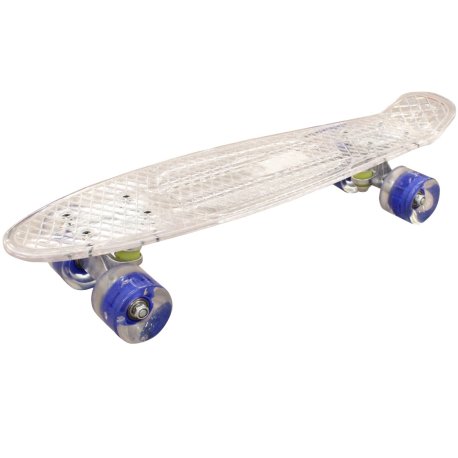 MCU-Sport Transparent LED Skateboard  "Hvid"