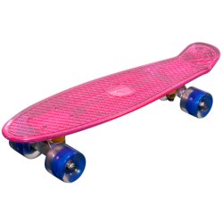 MCU-Sport Transparent LED Skateboard  "Pink"