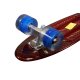 MCU-Sport Transparent LED Skateboard  "Rød"