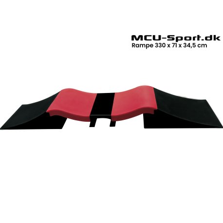 MCU-Sport Skate Double Wave Rampe Sæt