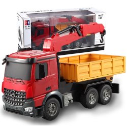 Mercedes Benz Arocs Fjernstyret Lastbil med kran 1:20 2.4G 8CH