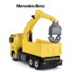 Mercedes-Benz Arocs Fjernstyret Lastbil med kran 2.4G,   "Gul"