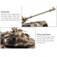 ZEGAN U.S. M60 Fjernstyret Airsoft Tank 1:18
