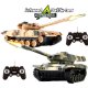 Fjernstyret Battle Tanks med IR Kampsystem Grøn / Sand 27,5 cm (2 stk)