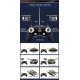 Fjernstyret Battle Tanks med IR Kampsystem Grøn / Sand 27,5 cm (2 stk)