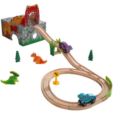 Kidkraft Adventure Tracks Dino World T-Rex Tog Sæt