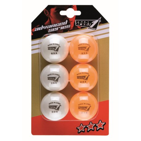 Sport1 Bordtennis bolde 40mm ''Advanced 3 star''   6 stk.